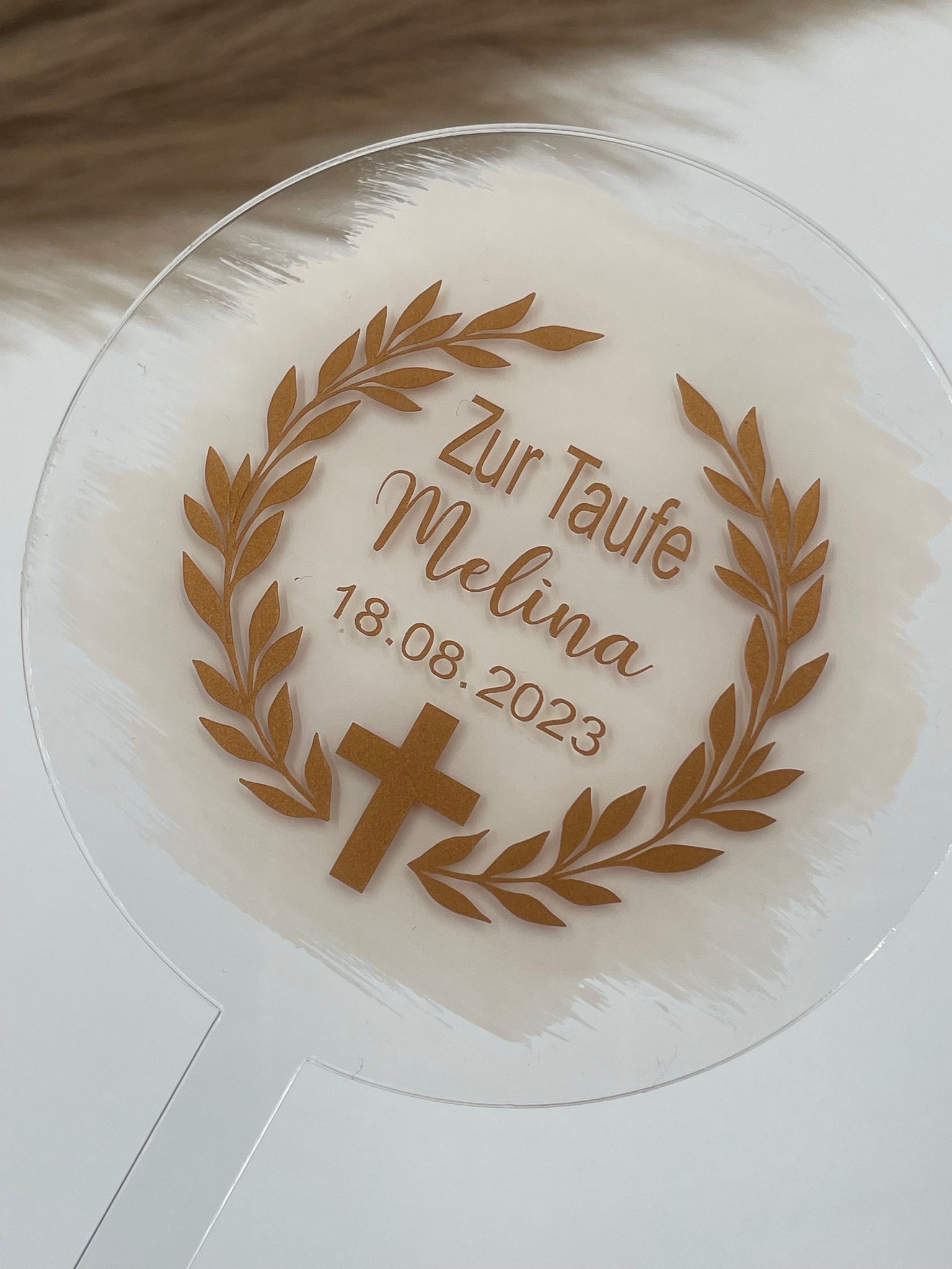 Cake Topper Taufe