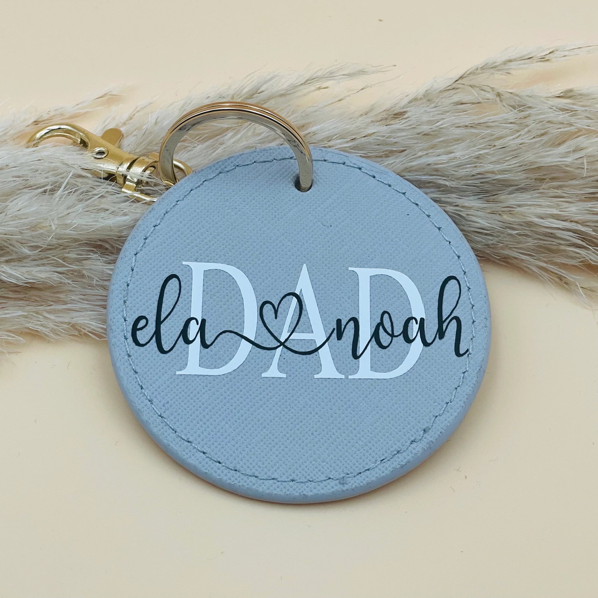 Runder Schlüsselanhänger Mom & Dad