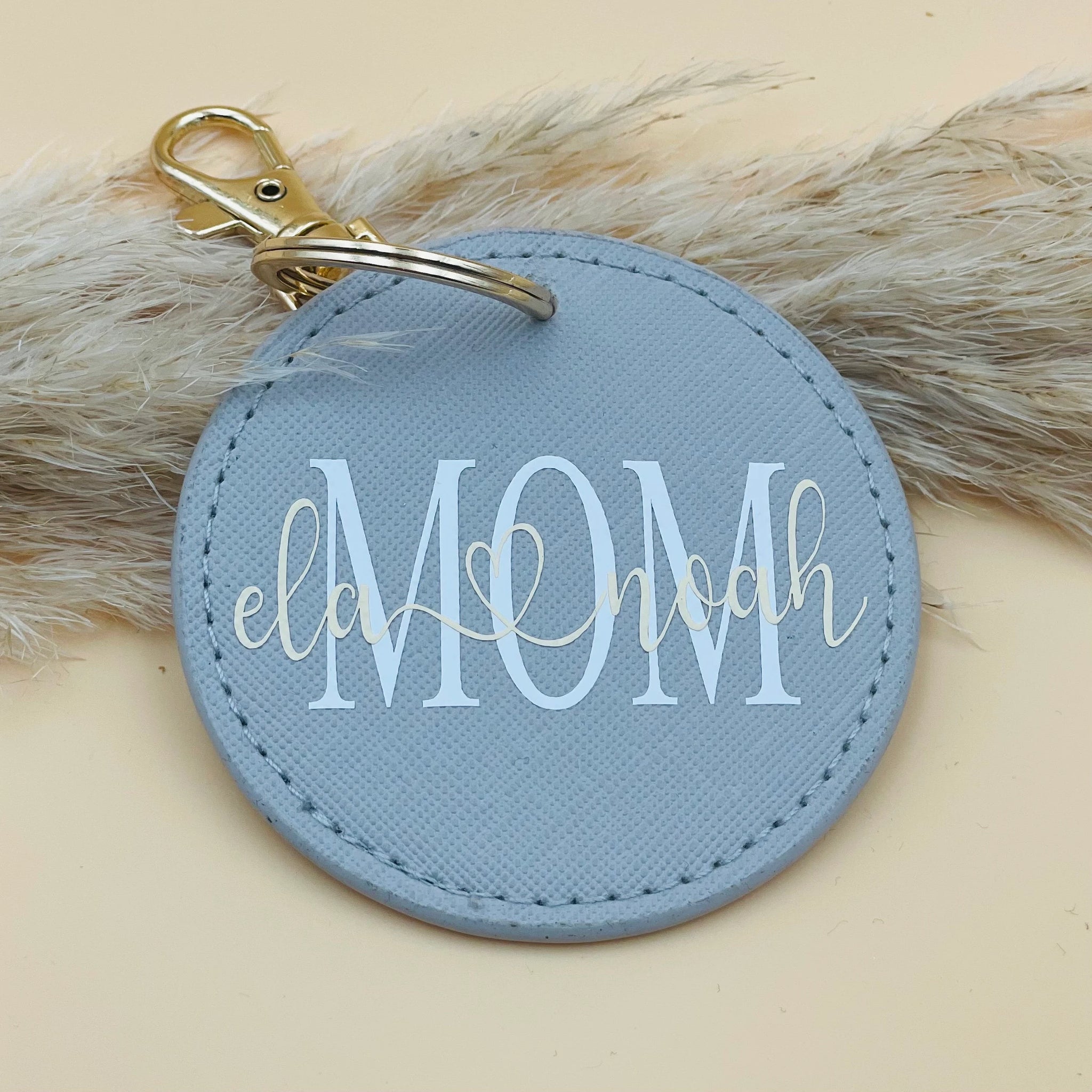 Runder Schlüsselanhänger Mom & Dad