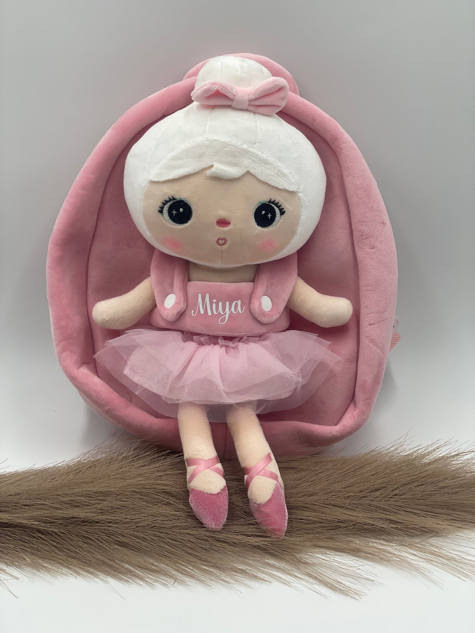 Rucksack Puppe Ballerina Dutt