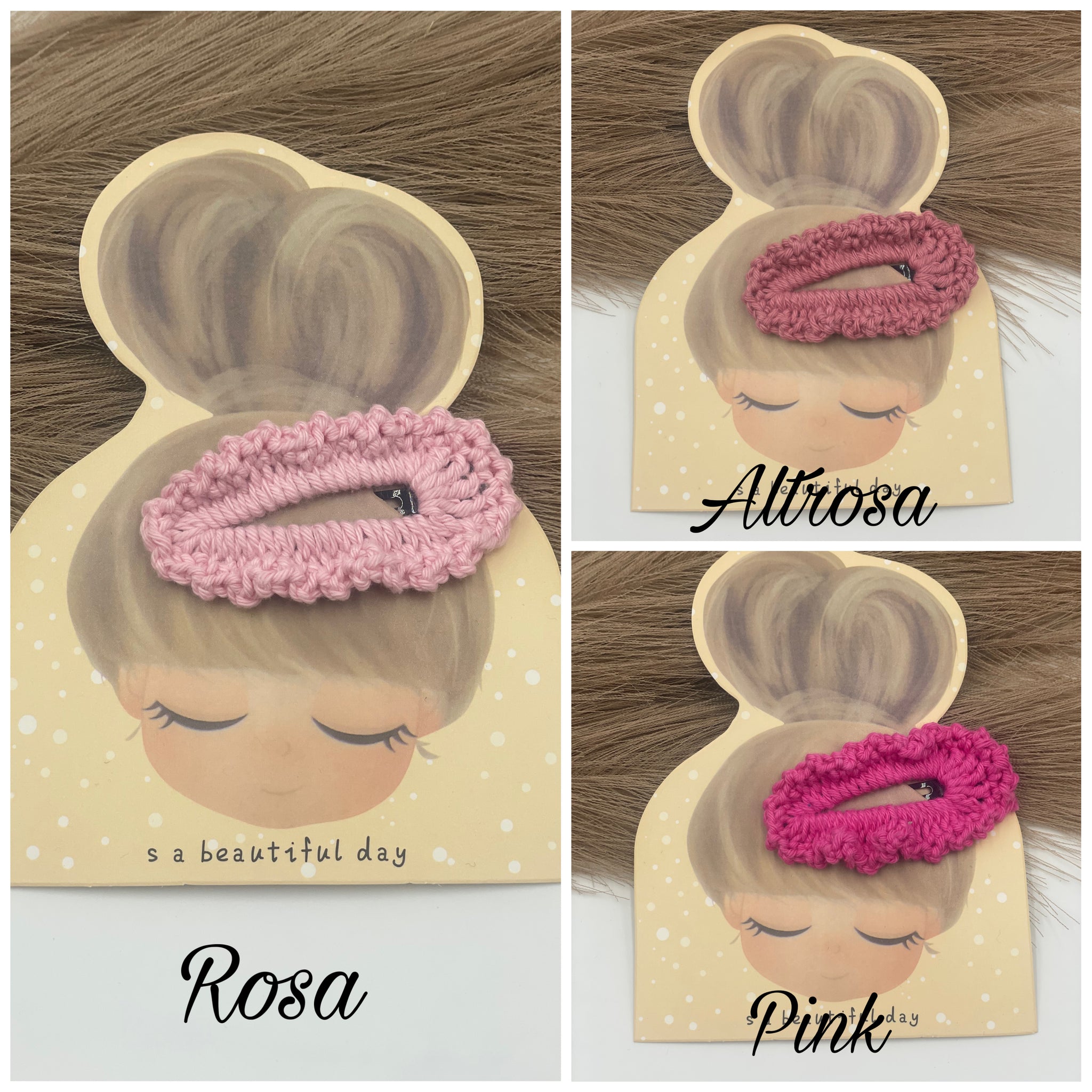 Haarspange "Ela" Rosatöne