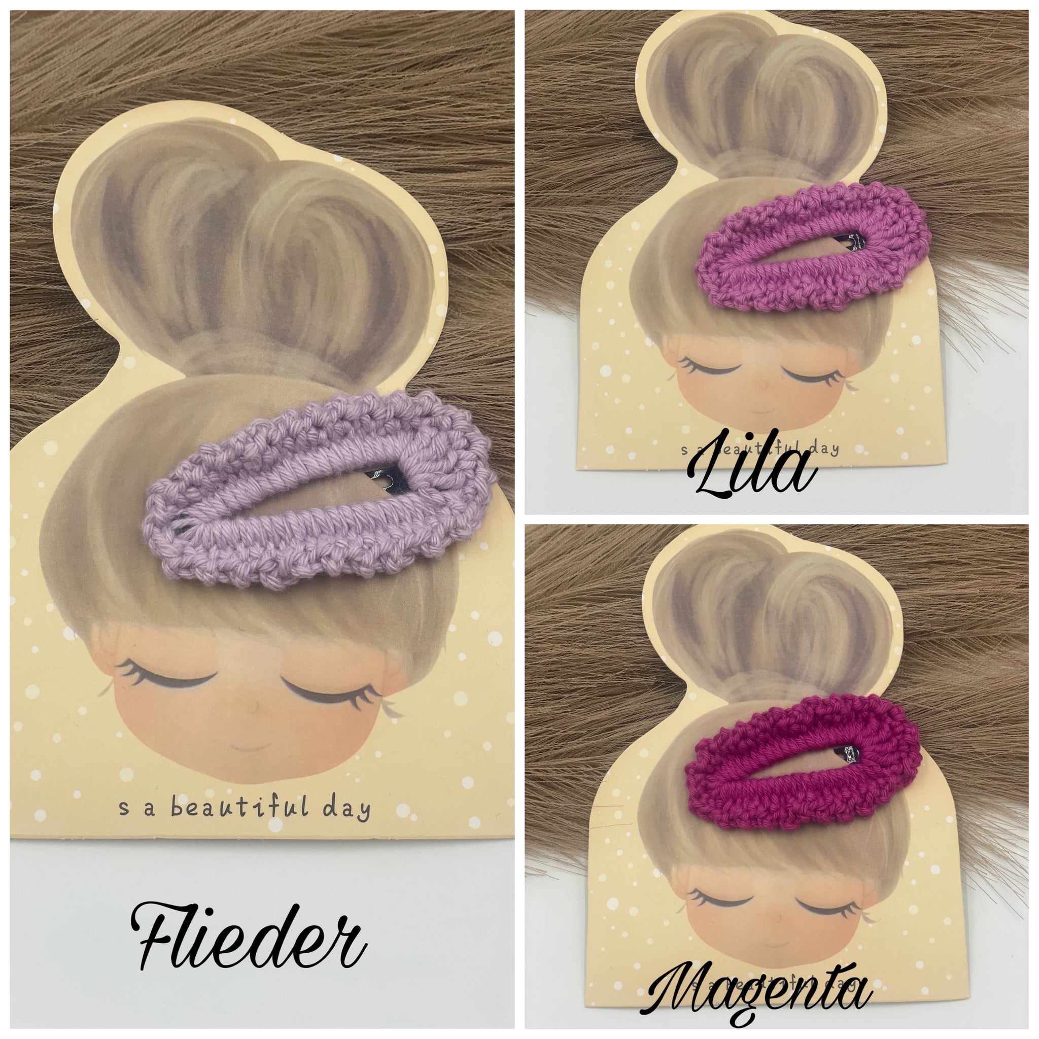 Haarspange "Ela" Lilatöne