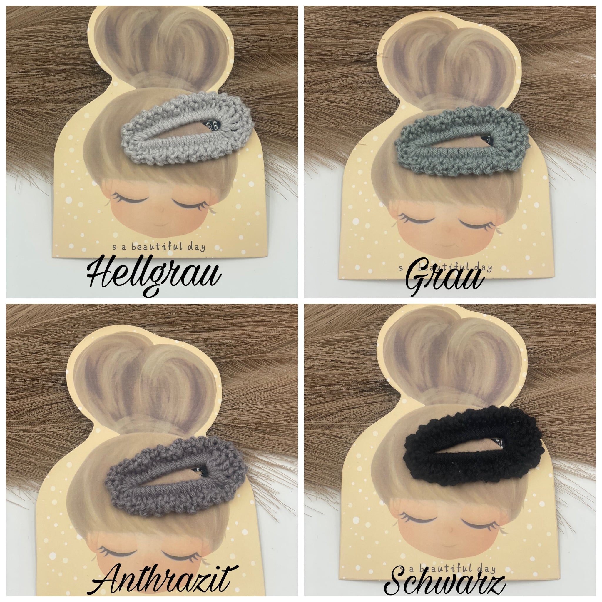 Haarspange "Ela" Dunkeltöne