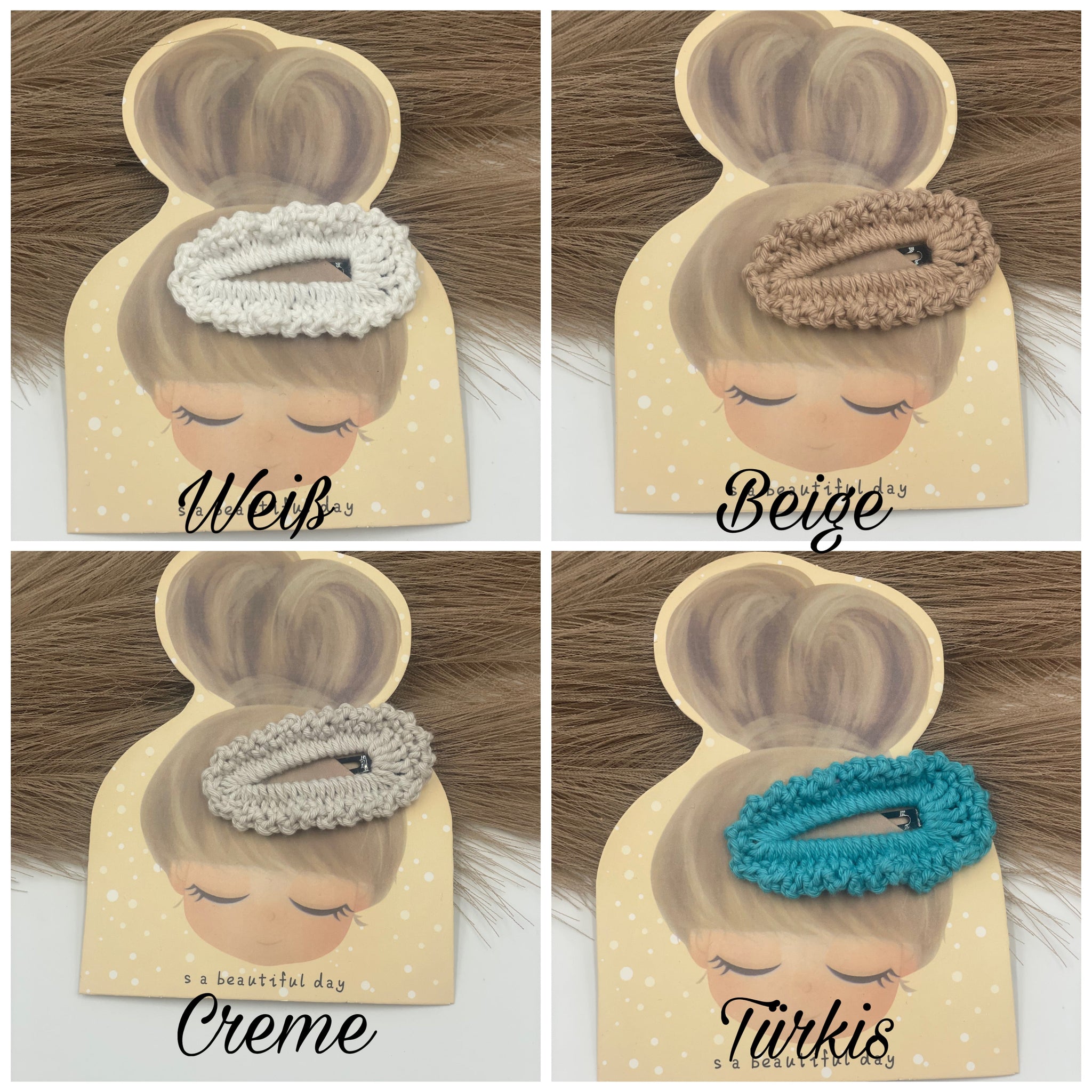 Haarspange "Ela" Helltöne