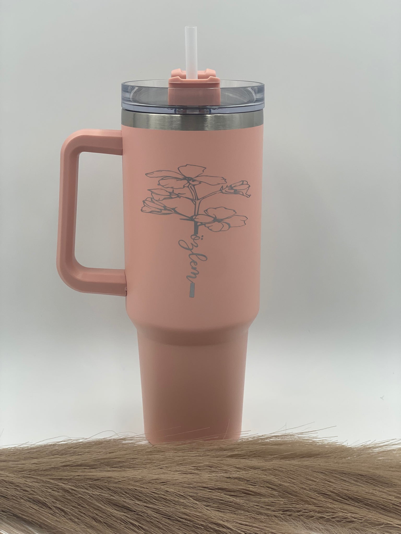 XXL Thermobecher "Geburtsblume"