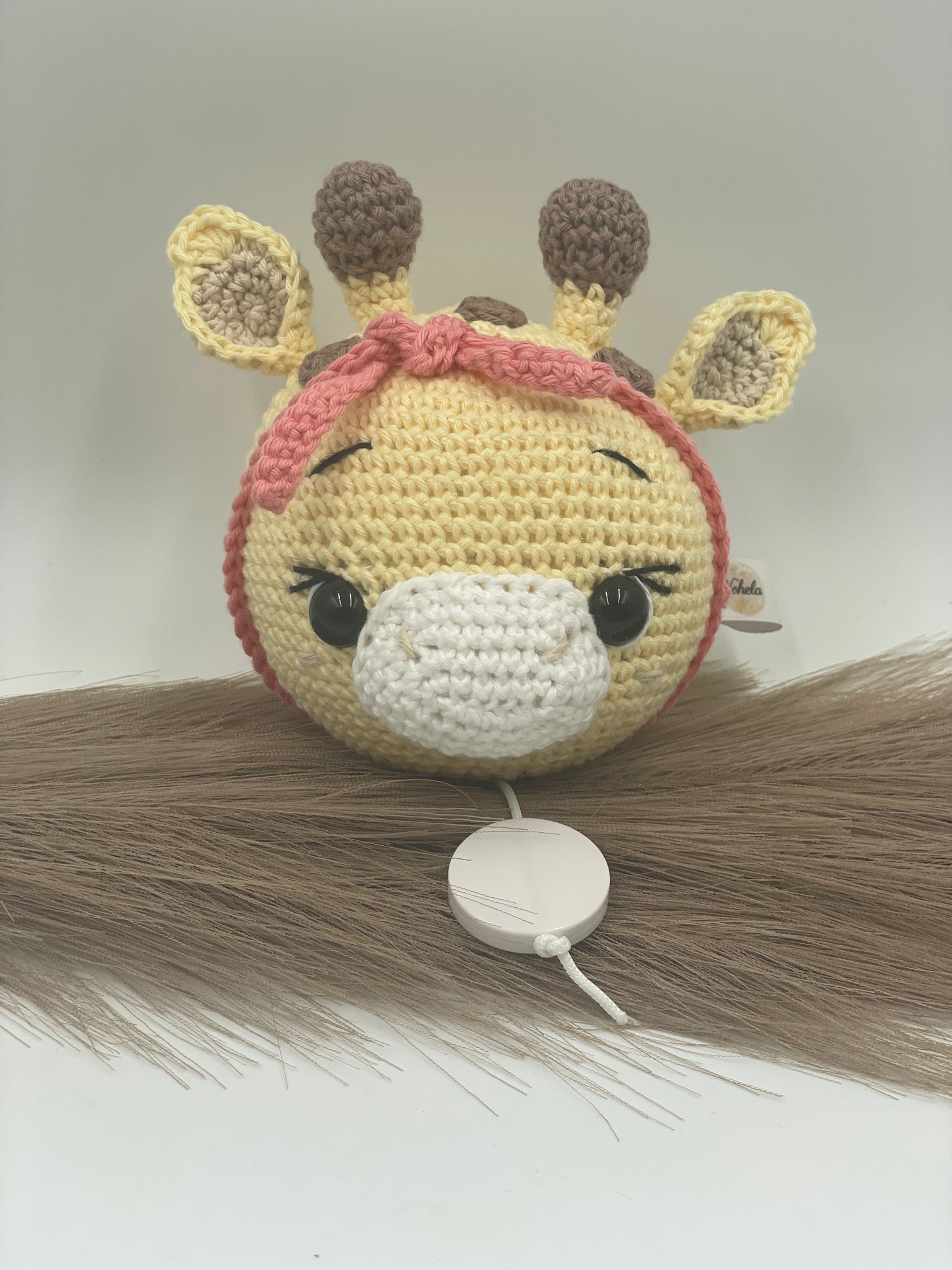 gehäkelte Spieluhr "Giraffe Mädchen"