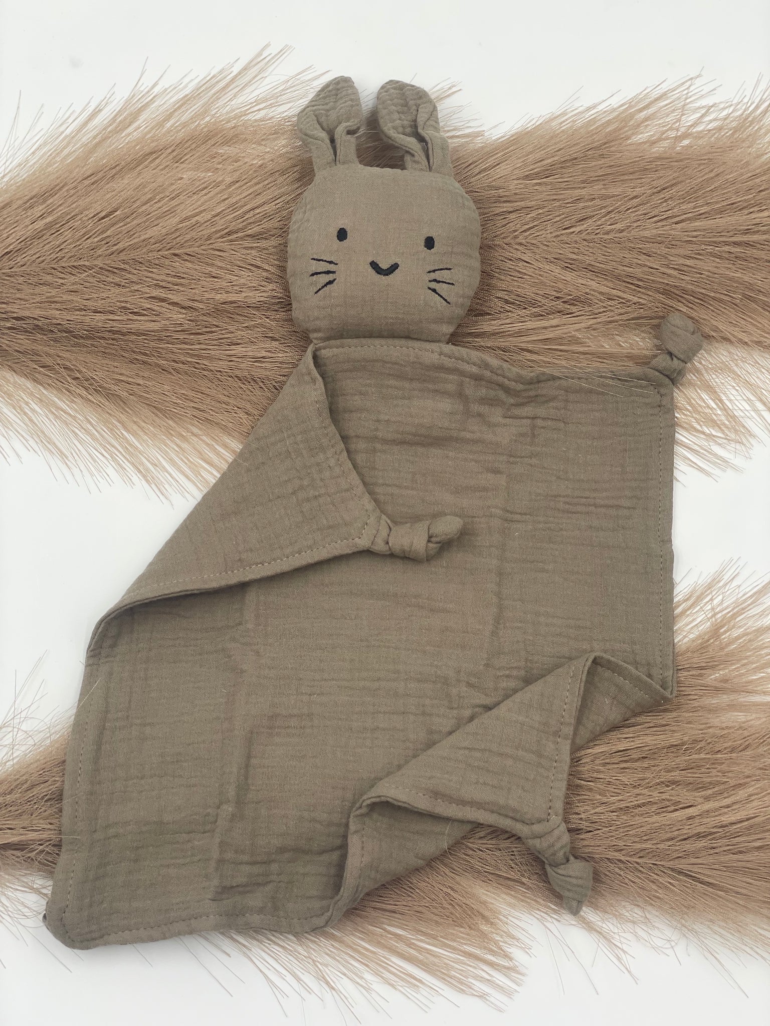 Schmusetuch Hase khaki