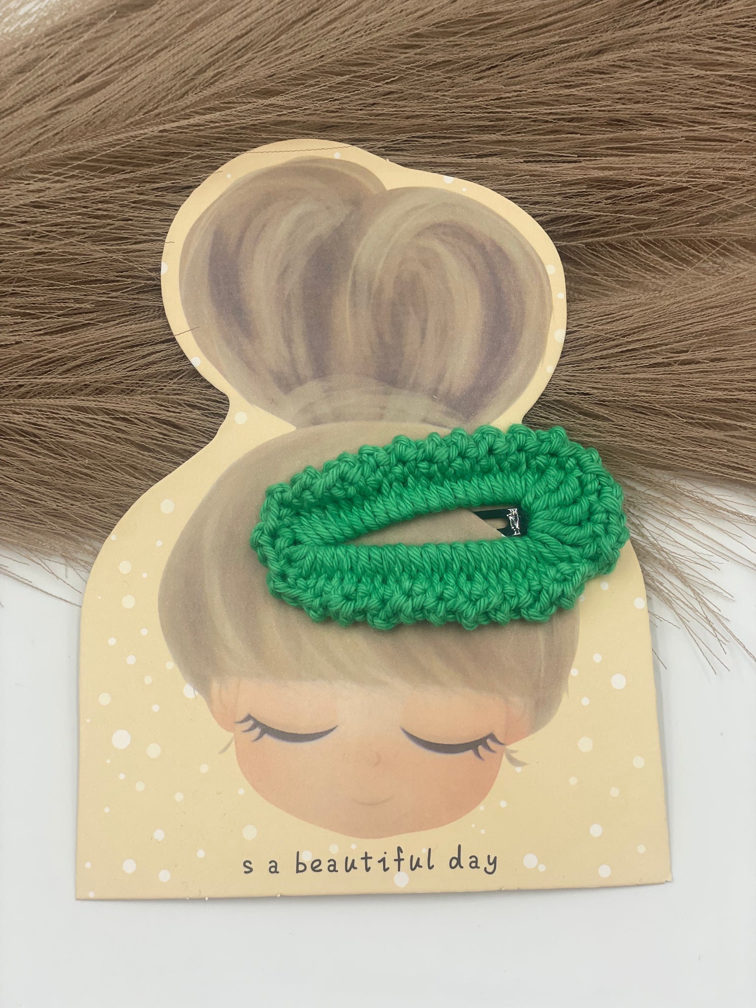 Haarspange "Ela" Grüntöne