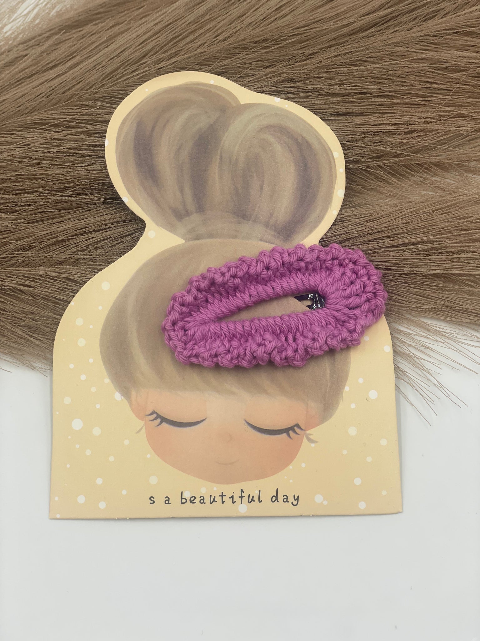 Haarspange "Ela" Lilatöne