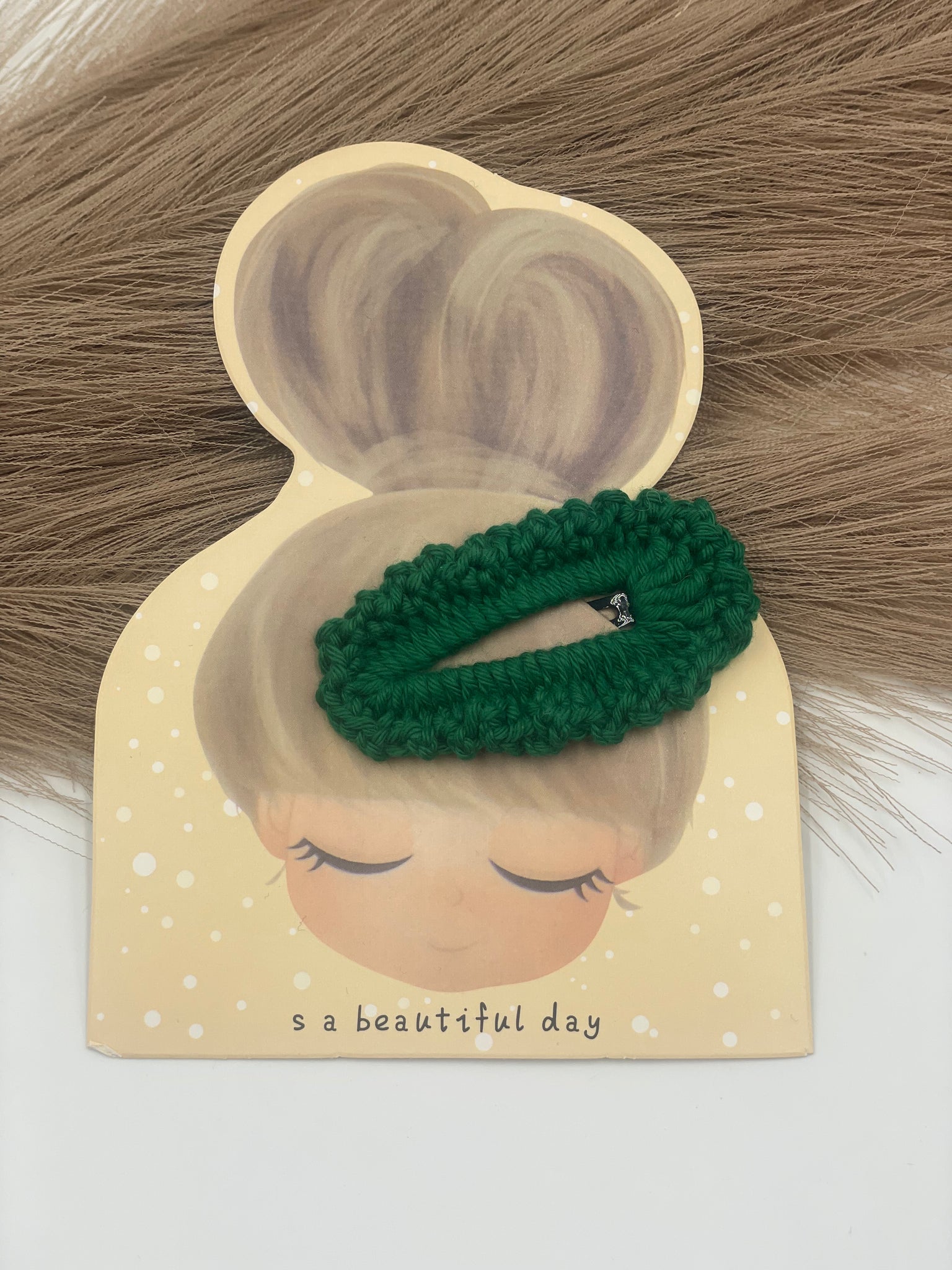 Haarspange "Ela" Grüntöne