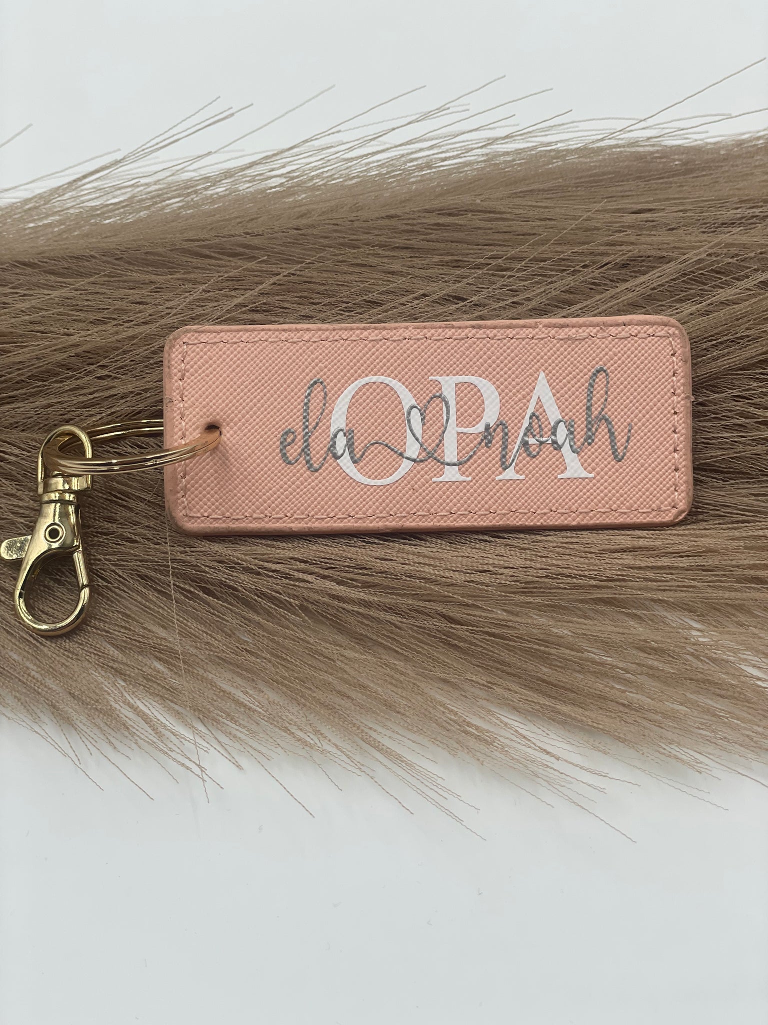 Rechteckiger Schlüsselanhänger