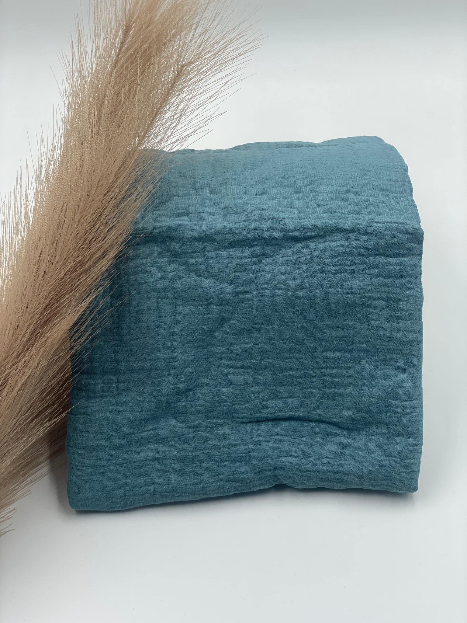 Musselindecke schlicht "petrol"