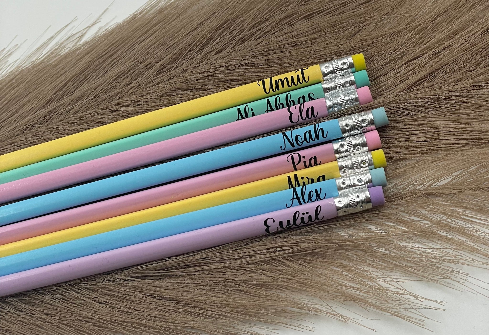 Pastellfarbenen Bleistifte