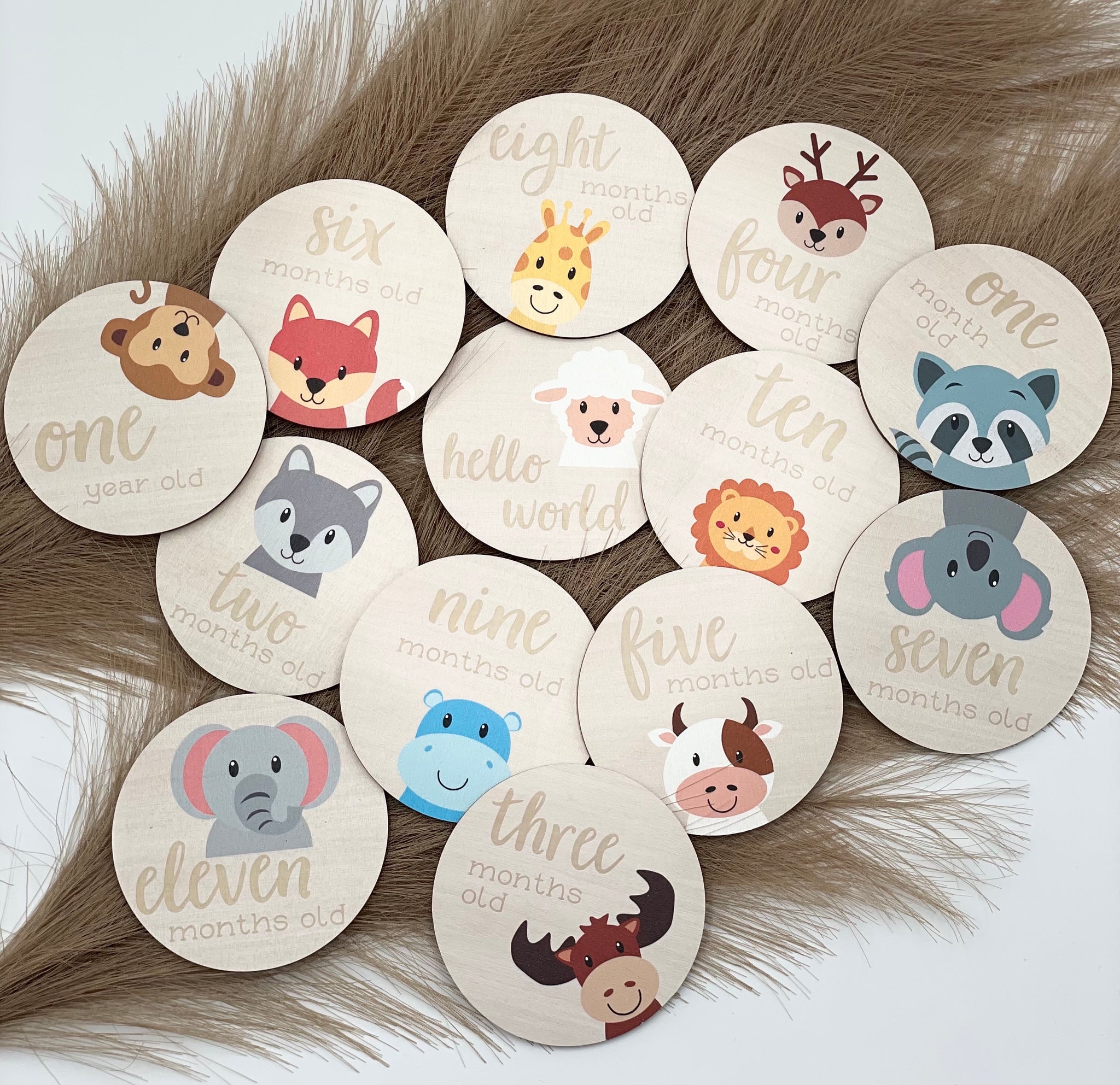 Meilensteinkarten Tiere