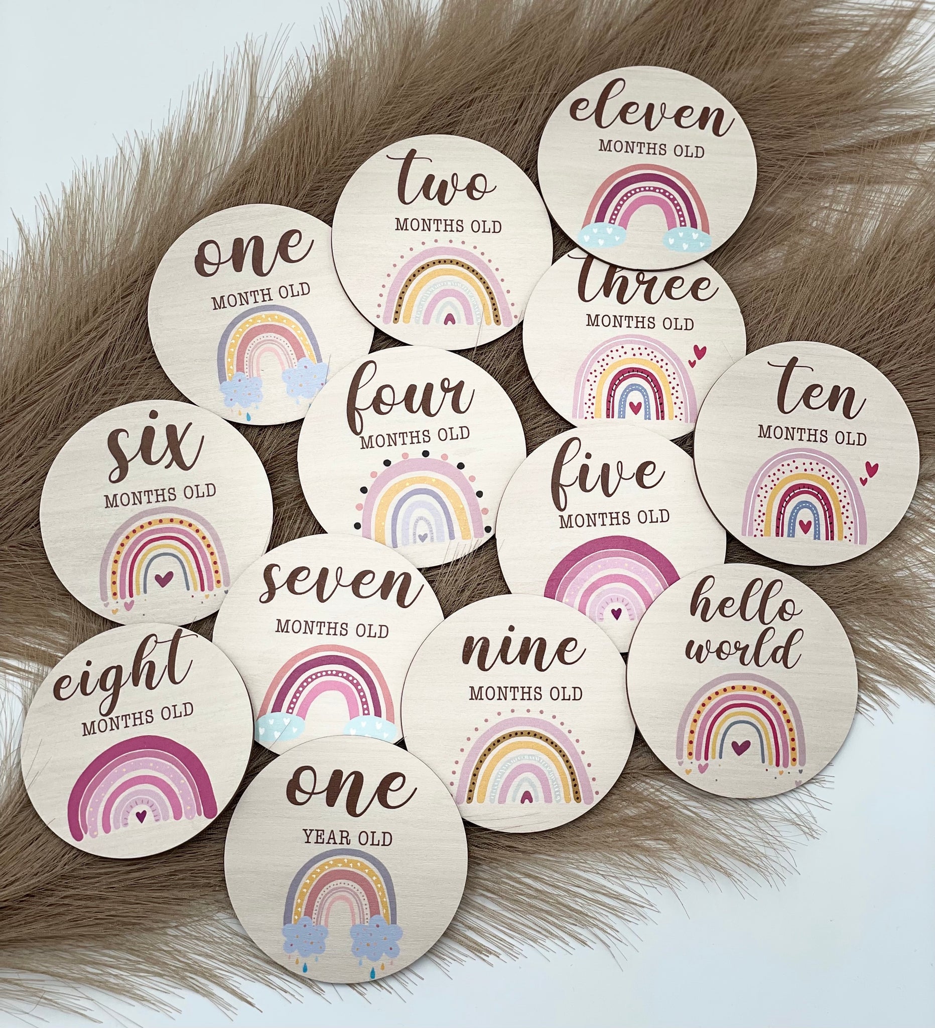 Meilensteinkarte Regenbogen