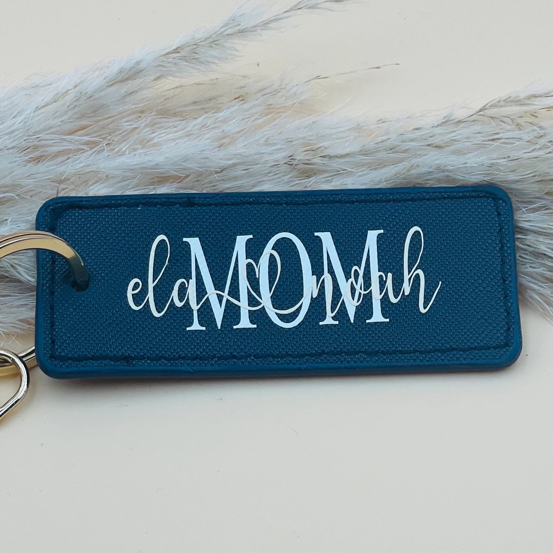 Rechteckiger Schlüsselanhänger Mom & Dad