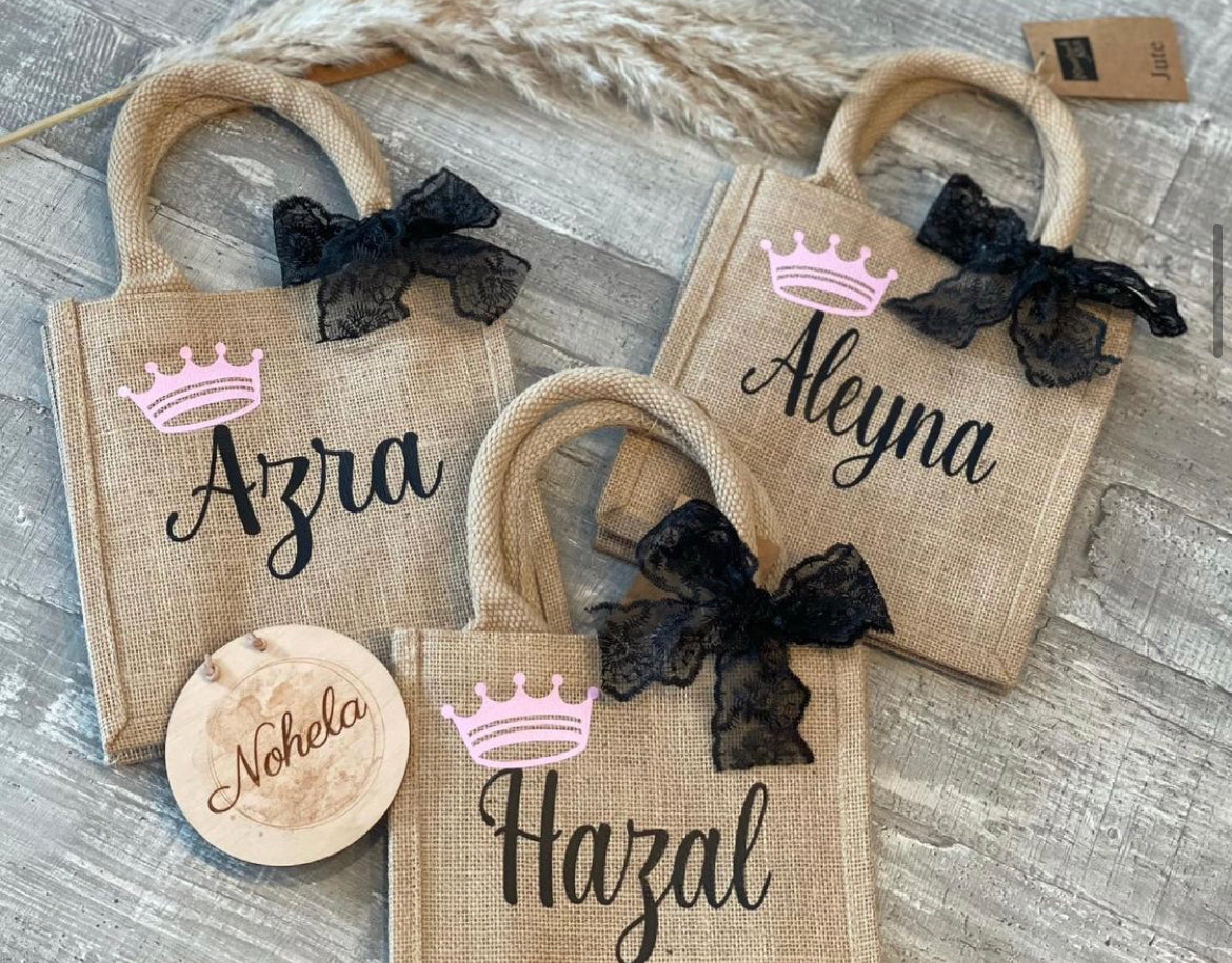 Jute Tasche Krone