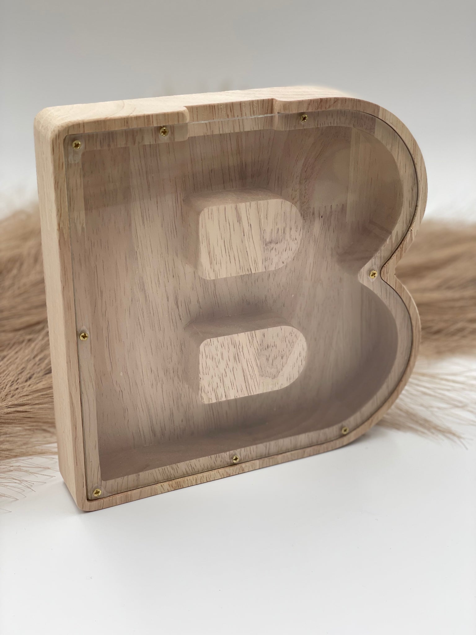Spardose Buchstabe B